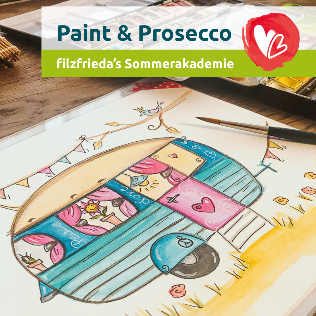 filzfrieda’s Sommerakademie – Paint & Prosecco ausgebucht!